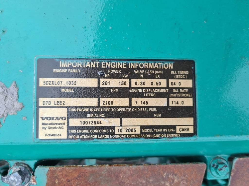 Volvo D7D LBE2 Engine for Volvo L120E, L110E Wheel loade - محرك - آلات البناء: صورة 3 Volvo D7D LBE2 Engine for Volvo L120E, L110E Wheel loade - محرك - آلات البناء: صورة 3