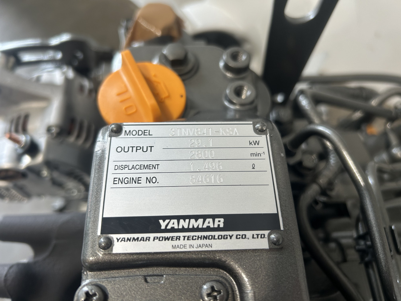 جديدة محرك - حفارة Yanmar 3TNV84T: صورة 9