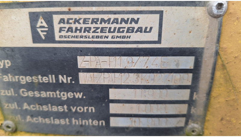 Ackermann 2 Achser Plane Spriegel - مقطورة ستارة جانبية: صورة 4 Ackermann 2 Achser Plane Spriegel - مقطورة ستارة جانبية: صورة 4