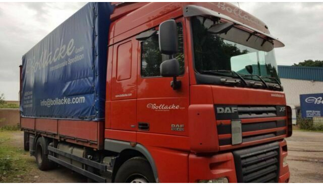 DAF 105-410 XF Plane Spriegel German Truck - شاحنة ستارة: صورة 1 DAF 105-410 XF Plane Spriegel German Truck - شاحنة ستارة: صورة 1