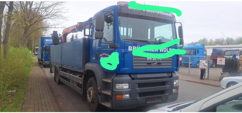 MAN 18.310 Pritsche mit Kran - شاحنات مسطحة, شاحنة كرين: صورة 2 MAN 18.310 Pritsche mit Kran - شاحنات مسطحة, شاحنة كرين: صورة 2