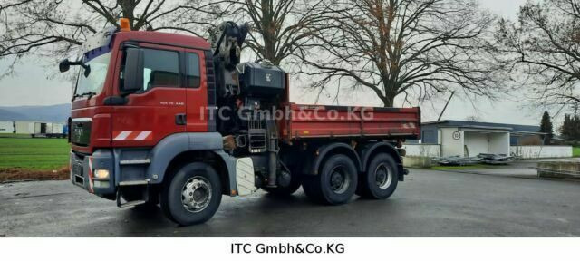 MAN 26.440TGS Kipper+Kran Meiller/Stahl - شاحنة قلاب, شاحنة كرين: صورة 1 MAN 26.440TGS Kipper+Kran Meiller/Stahl - شاحنة قلاب, شاحنة كرين: صورة 1