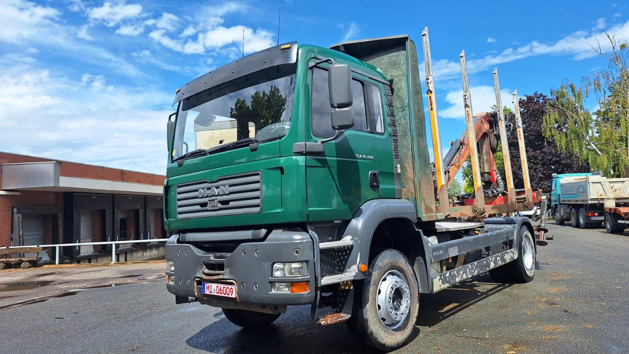 MAN TGA 18.480 Holz LKW - شاحنة قطع الأشجار, شاحنة كرين: صورة 1 MAN TGA 18.480 Holz LKW - شاحنة قطع الأشجار, شاحنة كرين: صورة 1