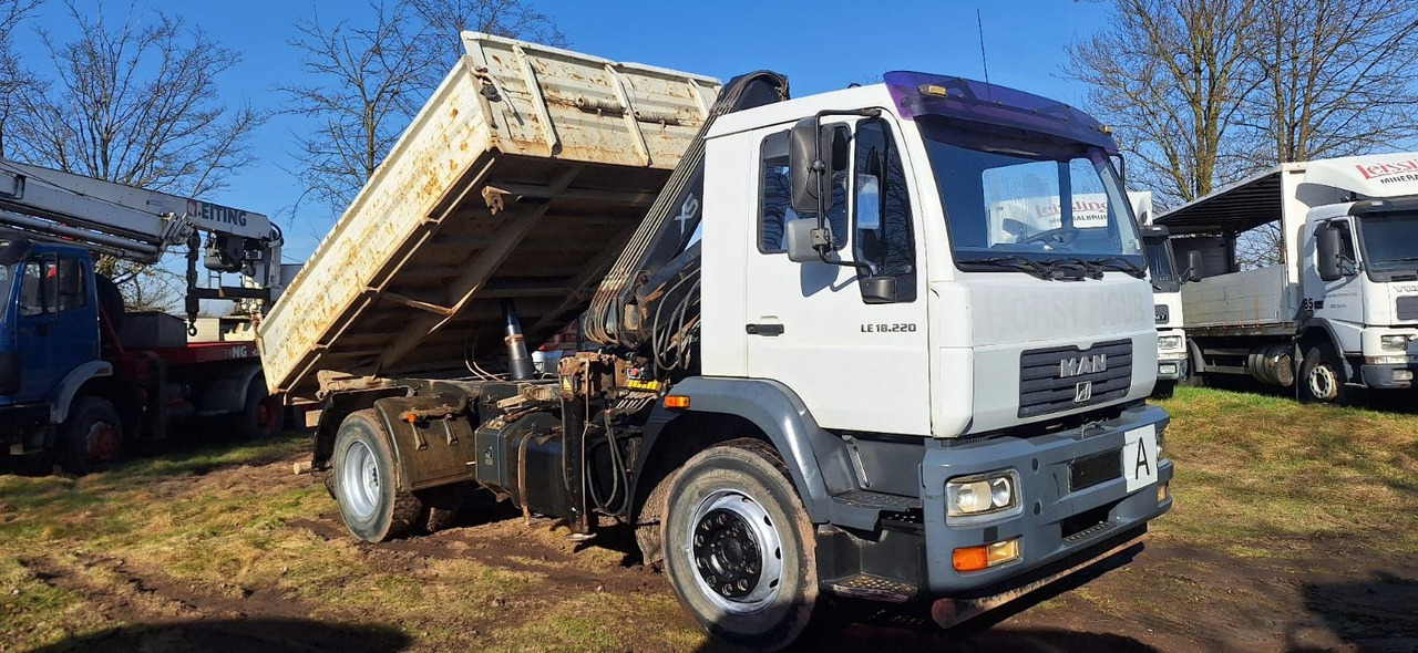 MAN TGM 18.220 4x2 3.S-Kipper mit Kran - شاحنة قلاب, شاحنة كرين: صورة 4 MAN TGM 18.220 4x2 3.S-Kipper mit Kran - شاحنة قلاب, شاحنة كرين: صورة 4