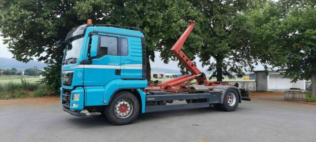 MAN TGS 18.440 Abroller mit Funk +Kran vor - شاحنة ذات خطاف, شاحنة كرين: صورة 5 MAN TGS 18.440 Abroller mit Funk +Kran vor - شاحنة ذات خطاف, شاحنة كرين: صورة 5