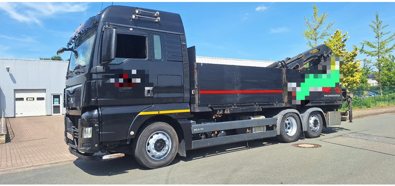 MAN TGX 26.440 6x2 LLW Pritsche mit Kran Palfinge - شاحنات مسطحة, شاحنة كرين: صورة 1 MAN TGX 26.440 6x2 LLW Pritsche mit Kran Palfinge - شاحنات مسطحة, شاحنة كرين: صورة 1