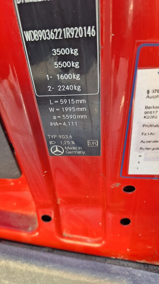 شاحنة مفتوحة, الشاحنات الصغيرة كابينة مزدوجة Mercedes-Benz 313 Pritsche Doppelkabine: صورة 9