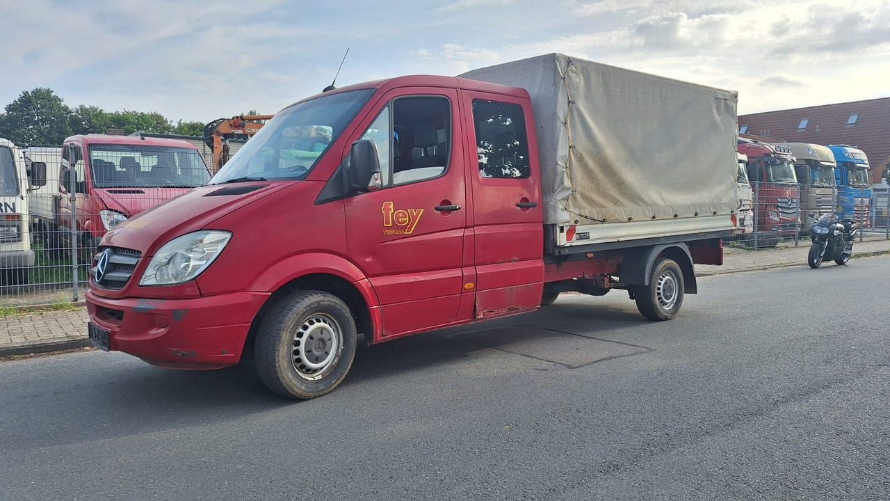 Mercedes-Benz 319 Doka - شاحنة ستارة جانبية, الشاحنات الصغيرة كابينة مزدوجة: صورة 2 Mercedes-Benz 319 Doka - شاحنة ستارة جانبية, الشاحنات الصغيرة كابينة مزدوجة: صورة 2