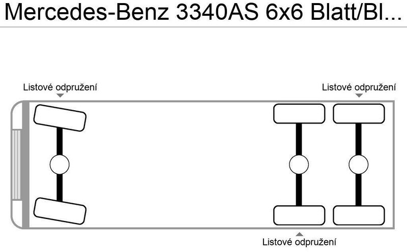 Mercedes-Benz 3340AS 6x6 Blatt/Blatt German Truck - وحدة جر: صورة 3 Mercedes-Benz 3340AS 6x6 Blatt/Blatt German Truck - وحدة جر: صورة 3