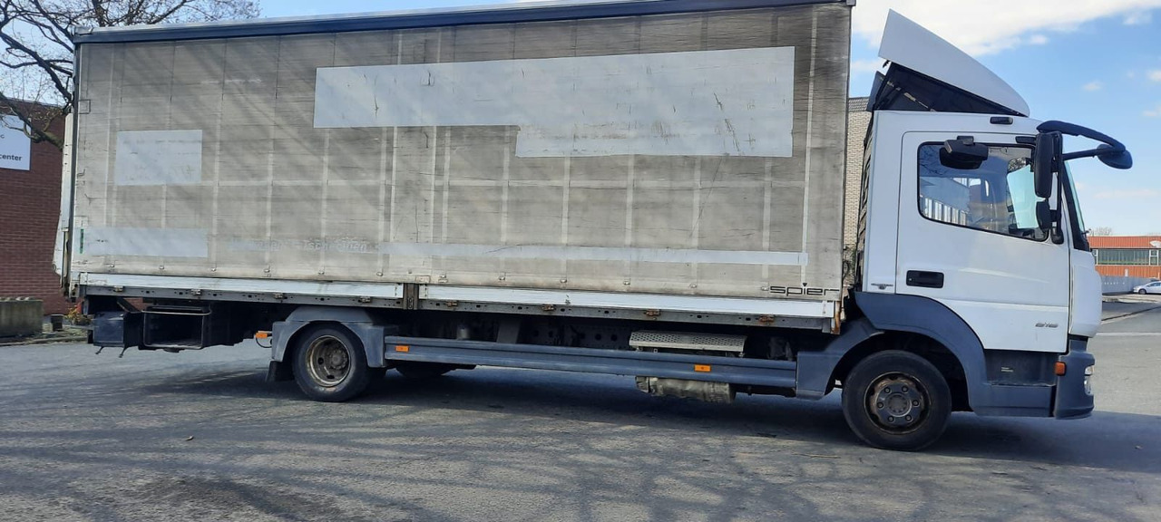 Mercedes-Benz 816 Atego 4x2 Plane Spriegel Klima - شاحنة ستارة جانبية: صورة 1 Mercedes-Benz 816 Atego 4x2 Plane Spriegel Klima - شاحنة ستارة جانبية: صورة 1