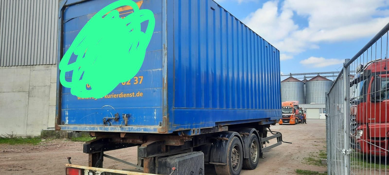 Schmitz Cargobull Containeranhänger mit Container - مقطورة صندوق مغلق: صورة 5 Schmitz Cargobull Containeranhänger mit Container - مقطورة صندوق مغلق: صورة 5