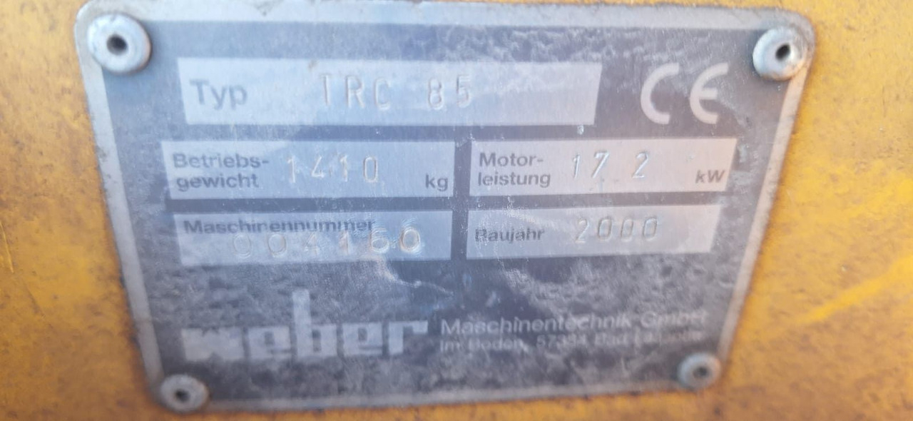 مدحلة صغيرة Weber TRC85 Walze: صورة 6