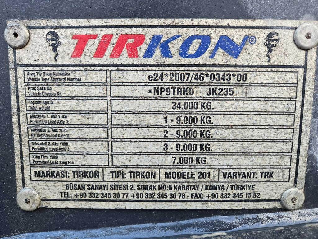 قلابة نصف مقطورة نصف مقطورة قلابة Tircon TRK01: صورة 11