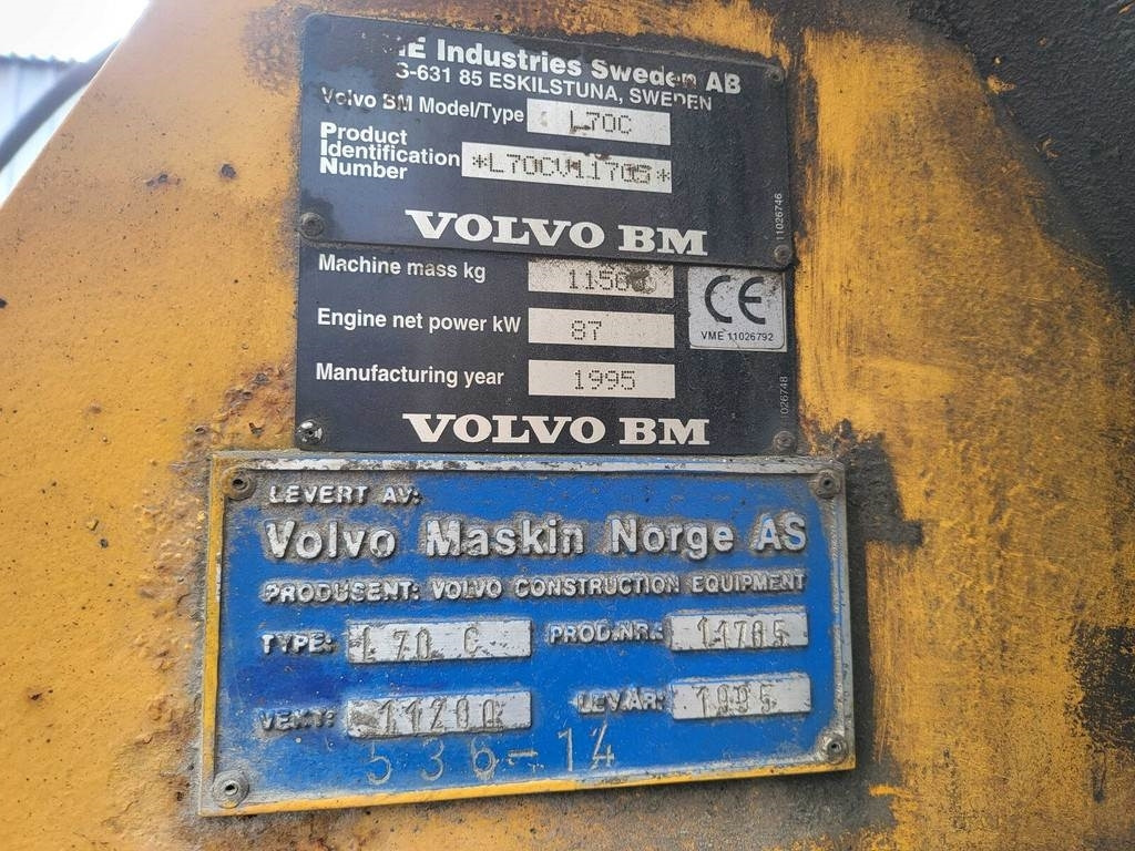 اللودر بعجل Volvo BM L70C: صورة 12