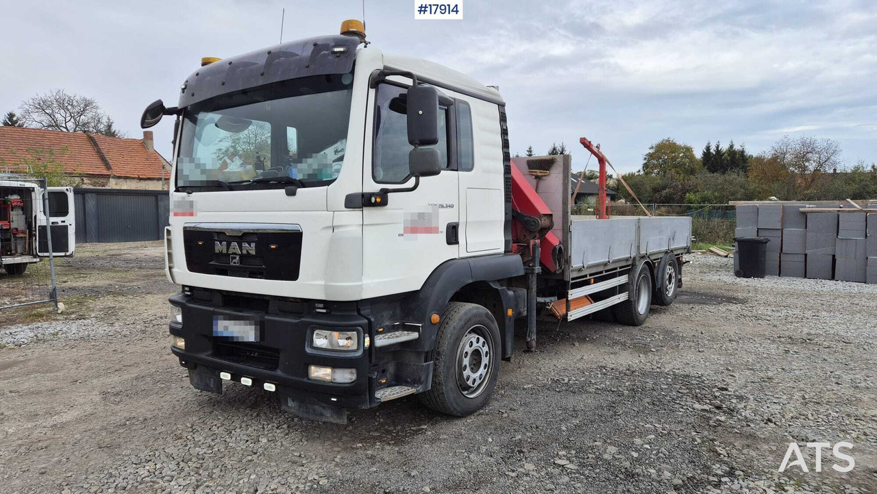 2010 MAN TGM 26.340 - شاحنات مسطحة, شاحنة كرين: صورة 1 2010 MAN TGM 26.340 - شاحنات مسطحة, شاحنة كرين: صورة 1