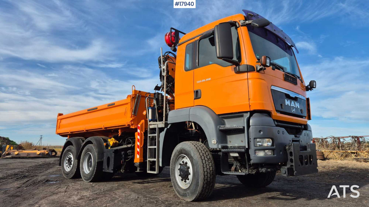 Tipper/sand spreader with HDS - MAN TGS 28.360 6x4 (2008) - شاحنة قلاب, شاحنة كرين: صورة 2 Tipper/sand spreader with HDS - MAN TGS 28.360 6x4 (2008) - شاحنة قلاب, شاحنة كرين: صورة 2