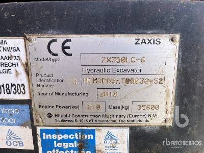 HITACHI ZX350LC-6 - حفار زحاف: صورة 5 HITACHI ZX350LC-6 - حفار زحاف: صورة 5
