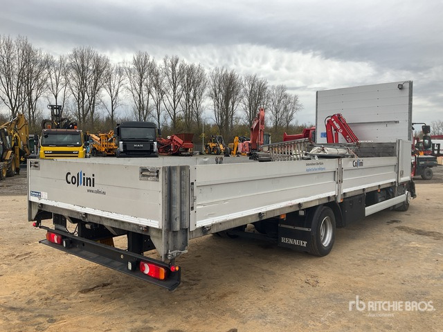 Renault Midlum 240 D12 Flatbed Truck with Crane - شاحنات مسطحة, شاحنة كرين: صورة 4 Renault Midlum 240 D12 Flatbed Truck with Crane - شاحنات مسطحة, شاحنة كرين: صورة 4