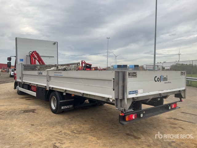 Renault Midlum 240 D12 Flatbed Truck with Crane - شاحنات مسطحة, شاحنة كرين: صورة 2 Renault Midlum 240 D12 Flatbed Truck with Crane - شاحنات مسطحة, شاحنة كرين: صورة 2