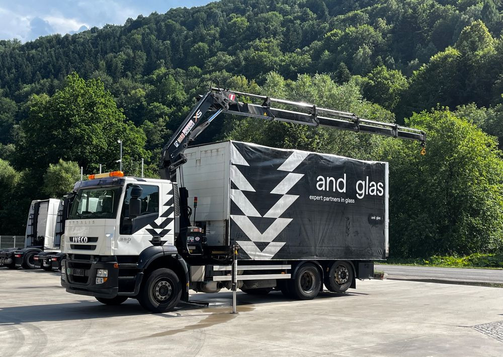 وحدة جر Iveco Stralis 360 // HIAB 144 E4 HIDUO + Radio // Zabudowa 6m // Oś podnoszona: صورة 1