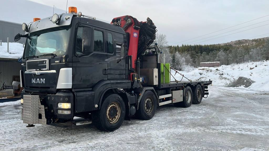 MAN TGS 35.480 60 tm HMF hydrodrive winch - شاحنة كرين: صورة 1 MAN TGS 35.480 60 tm HMF hydrodrive winch - شاحنة كرين: صورة 1