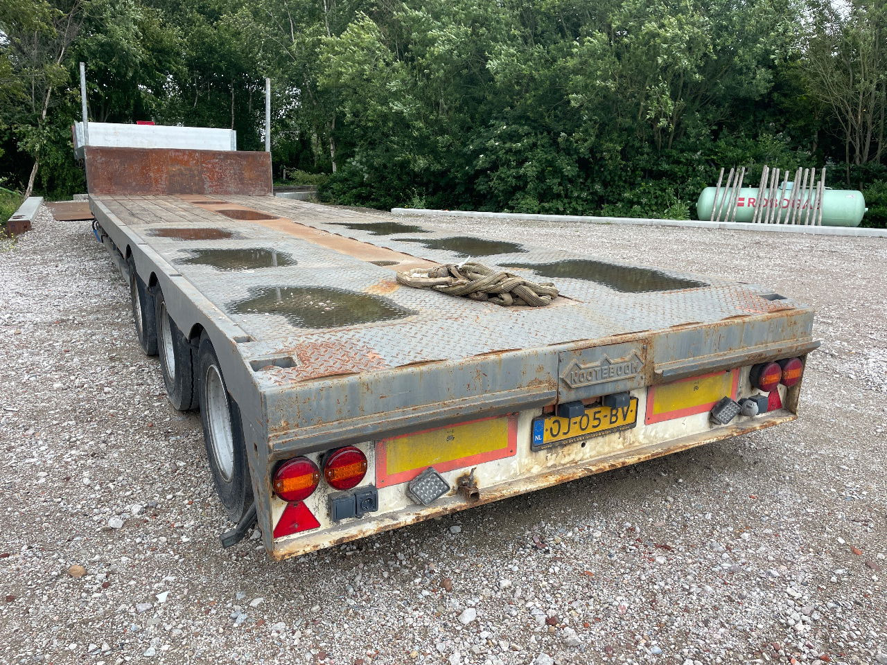 Nooteboom Mco-48-03 V uitschuifbaar hydrolisch gestuurd semi dieplader - عربة منخفضة مسطحة نصف مقطورة: صورة 5 Nooteboom Mco-48-03 V uitschuifbaar hydrolisch gestuurd semi dieplader - عربة منخفضة مسطحة نصف مقطورة: صورة 5