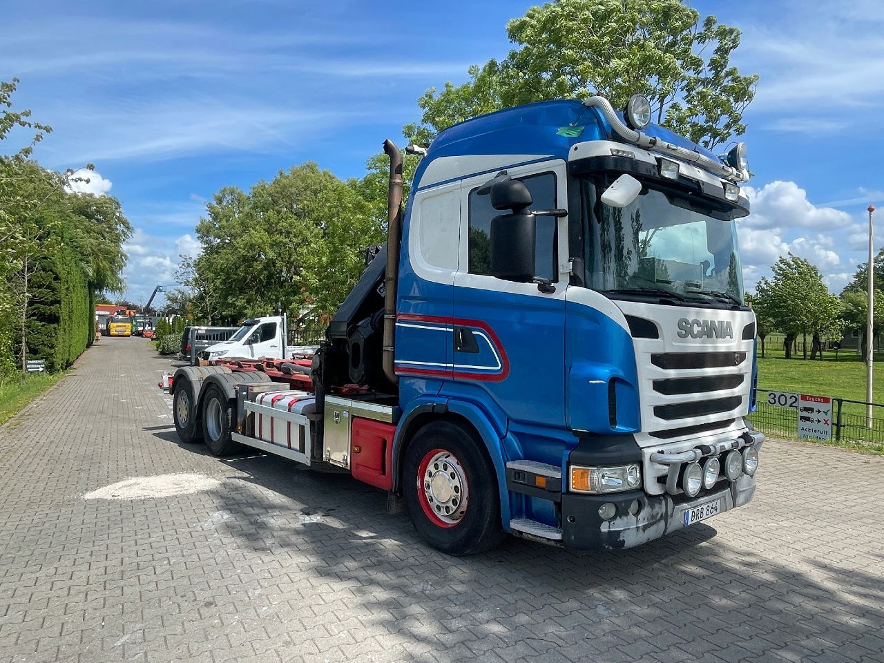 Scania R480 with hiab hookloader and hiab 262 EP5 with remote crane 2019 - شاحنات الحاويات / جسم علوي قابل للتغيير شاحنة, شاحنة كرين: صورة 4 Scania R480 with hiab hookloader and hiab 262 EP5 with remote crane 2019 - شاحنات الحاويات / جسم علوي قابل للتغيير شاحنة, شاحنة كرين: صورة 4