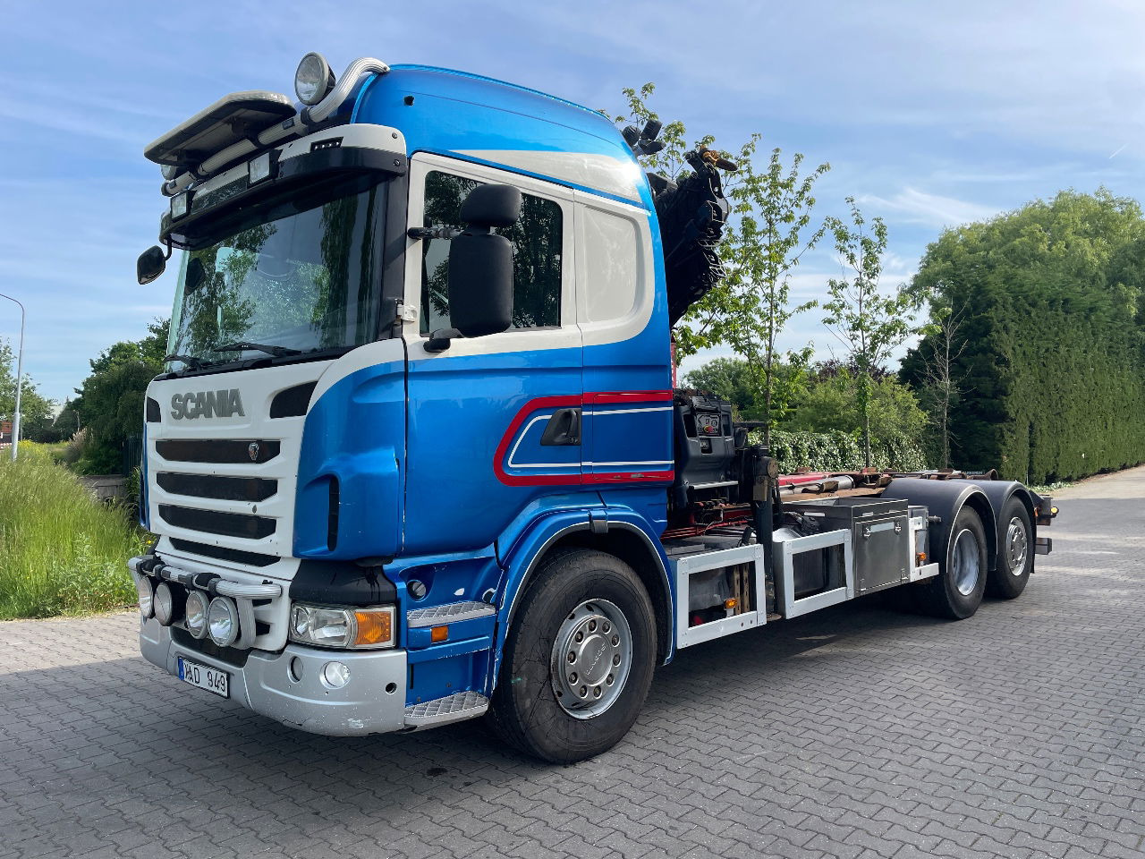 Scania R480 - شاحنات الحاويات / جسم علوي قابل للتغيير شاحنة, شاحنة كرين: صورة 1 Scania R480 - شاحنات الحاويات / جسم علوي قابل للتغيير شاحنة, شاحنة كرين: صورة 1