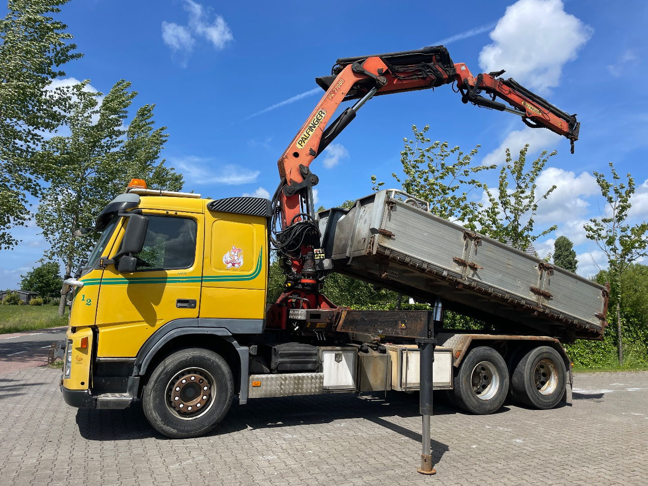Volvo FM 12.380 .380 with Palfinger PK27000 with jib and tipper box - شاحنة قلاب, شاحنة كرين: صورة 1 Volvo FM 12.380 .380 with Palfinger PK27000 with jib and tipper box - شاحنة قلاب, شاحنة كرين: صورة 1