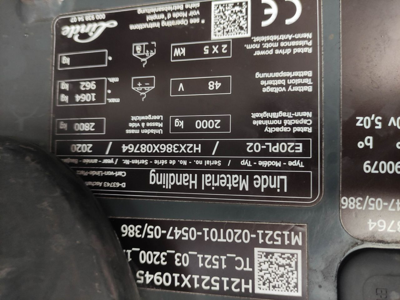 رافعة شوكية كهربائية Linde E20PL-02-386: صورة 6 رافعة شوكية كهربائية Linde E20PL-02-386: صورة 6