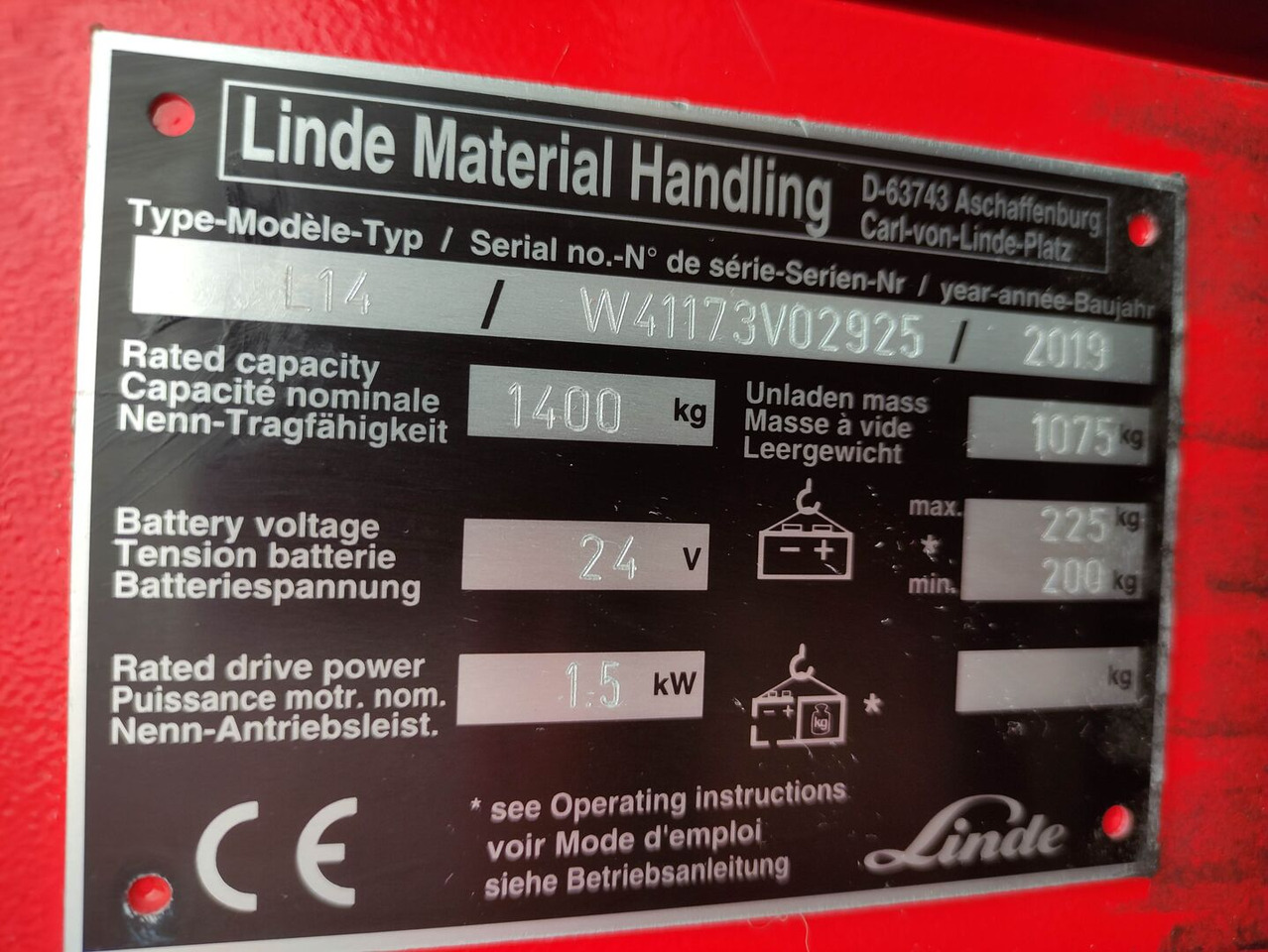 Linde L14i-1173 - آلة التكديس: صورة 5 Linde L14i-1173 - آلة التكديس: صورة 5