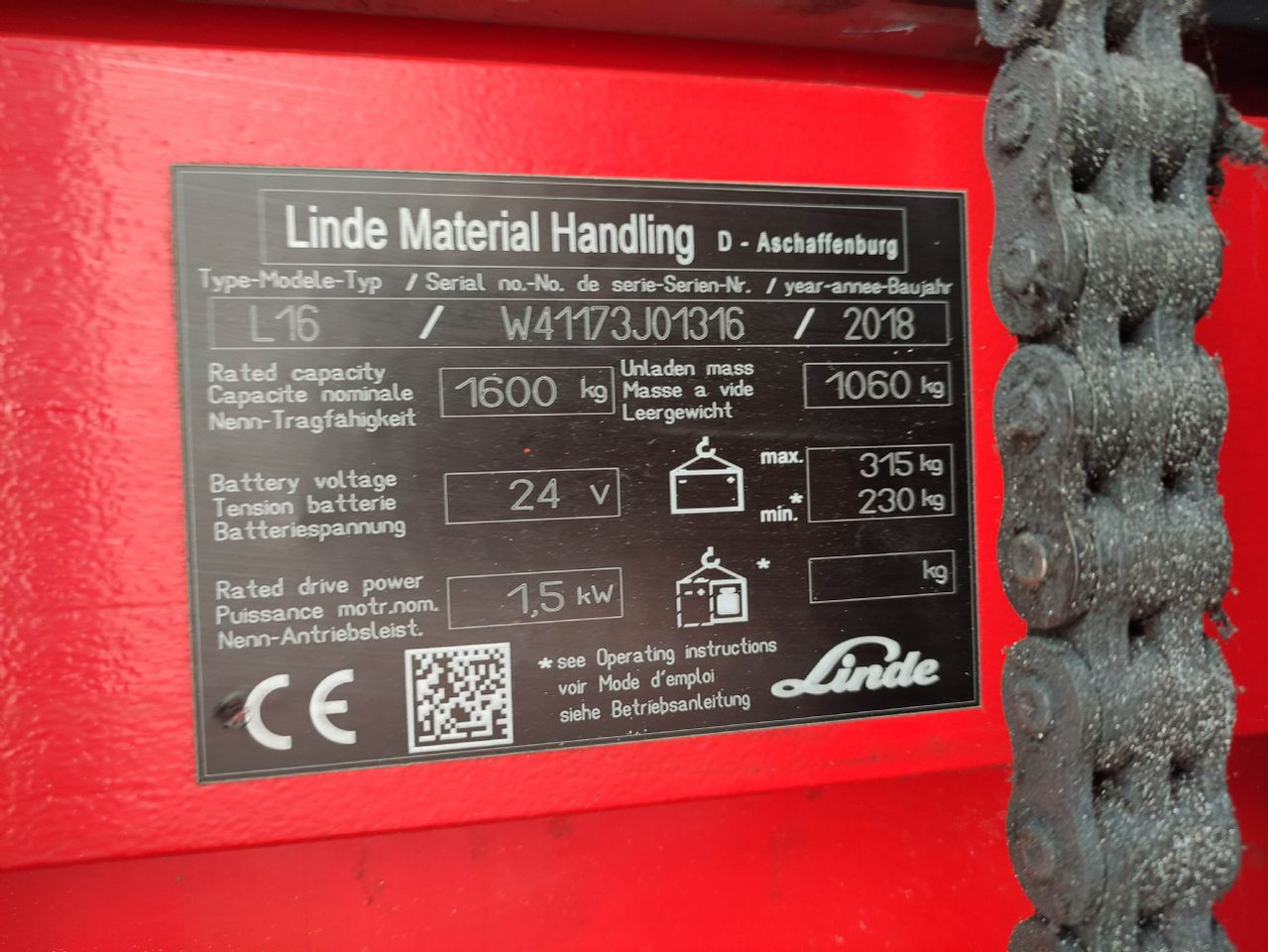 Linde L16-1173 (LACK NEU) - آلة التكديس: صورة 5 Linde L16-1173 (LACK NEU) - آلة التكديس: صورة 5