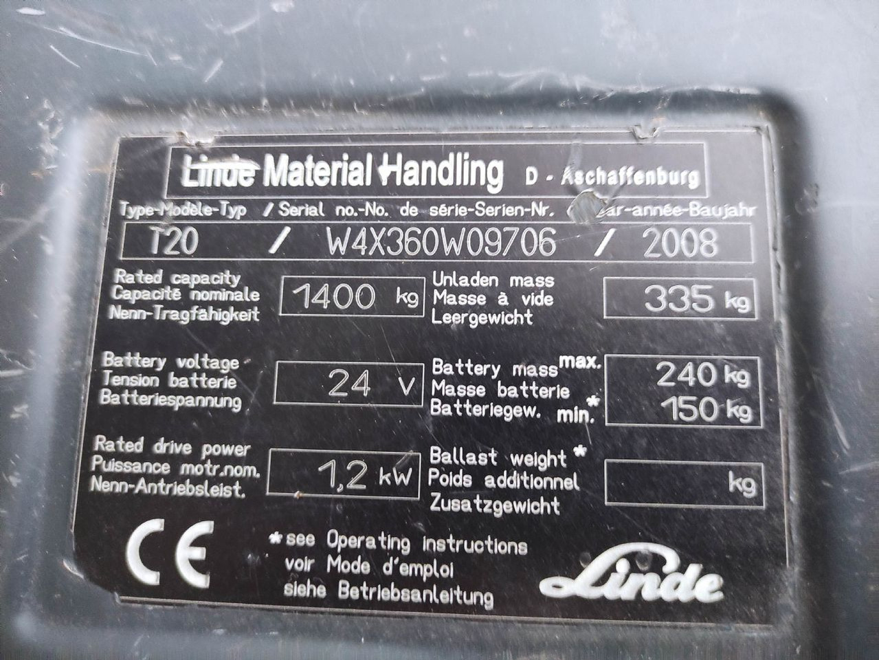 Linde T20-360 - شاحنة باليت: صورة 5 Linde T20-360 - شاحنة باليت: صورة 5