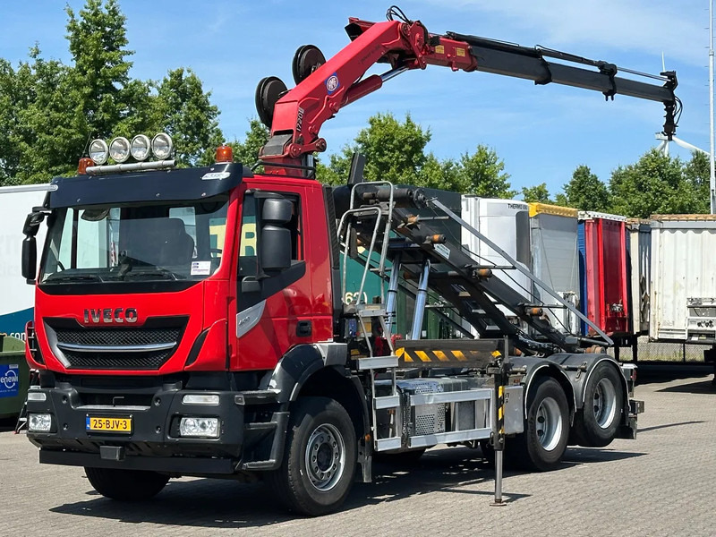 Iveco Stralis 400 6x2 HMF 1720 K3 Kraan Met 24T HTS Kabel Systeem / Rotator / Euro 6 - شاحنة - نظام الكابلات, شاحنة كرين: صورة 1 Iveco Stralis 400 6x2 HMF 1720 K3 Kraan Met 24T HTS Kabel Systeem / Rotator / Euro 6 - شاحنة - نظام الكابلات, شاحنة كرين: صورة 1