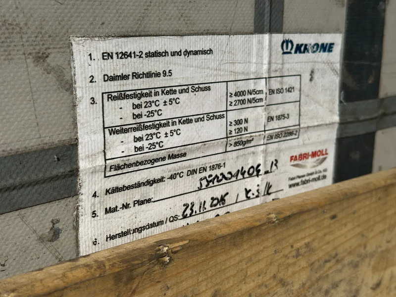 نصف مقطورة ستارة Krone SD Schuifzeil -Dak / SAF-Disc / Huckepack: صورة 19