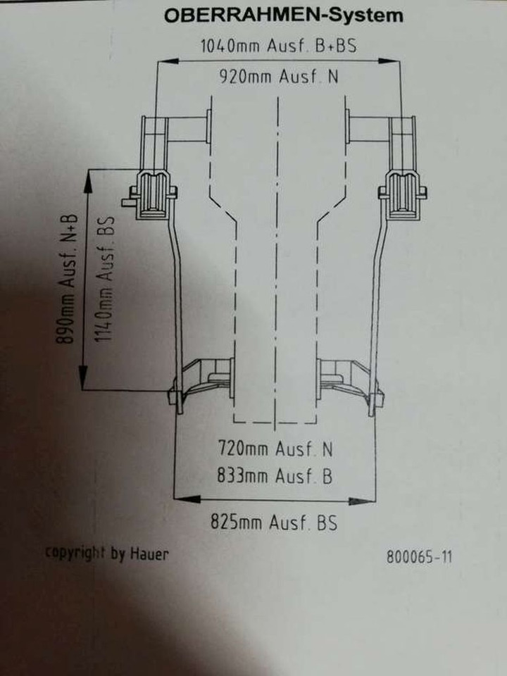 ملحق - جرار Hauer Oberrahmen N zu Steyr 9078,9083,9086 (11740): صورة 8