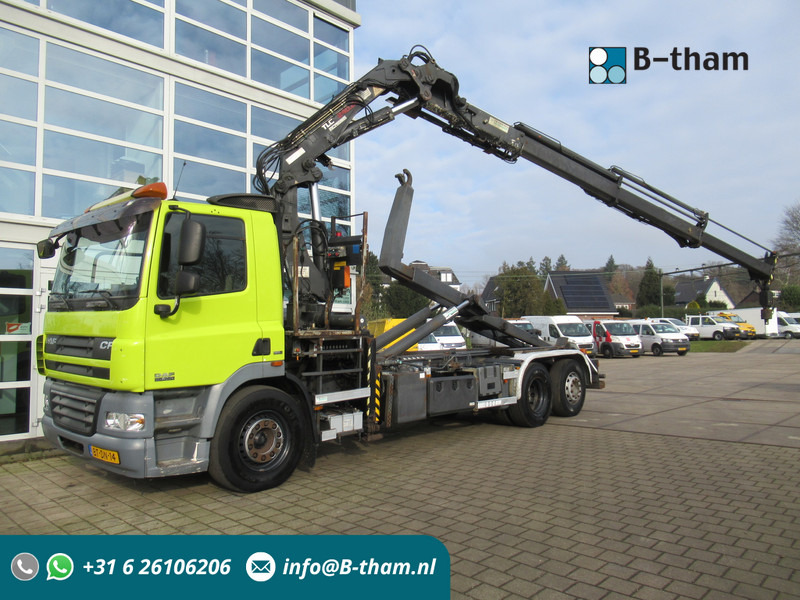 DAF CF 85 VDL Haak - Atlas Terex 240.2E Kraan - شاحنة ذات خطاف, شاحنة كرين: صورة 1 DAF CF 85 VDL Haak - Atlas Terex 240.2E Kraan - شاحنة ذات خطاف, شاحنة كرين: صورة 1