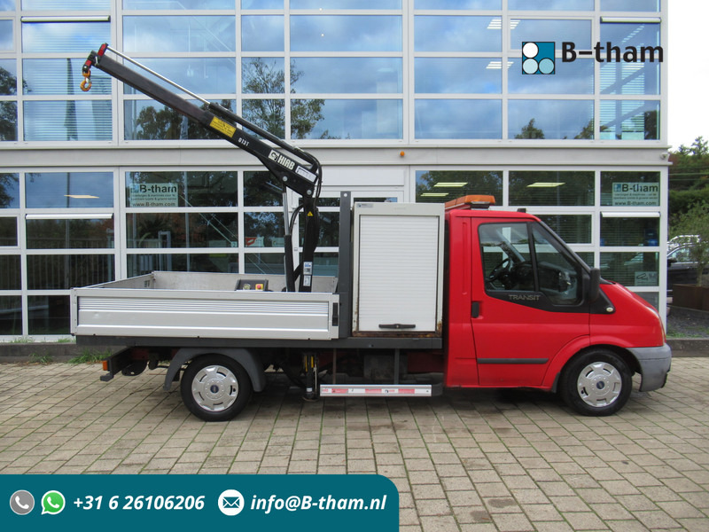 Ford Transit 300M 2.2 TDCI + HIAB 013T Kraan Kran Crane - شاحنة مفتوحة: صورة 1 Ford Transit 300M 2.2 TDCI + HIAB 013T Kraan Kran Crane - شاحنة مفتوحة: صورة 1