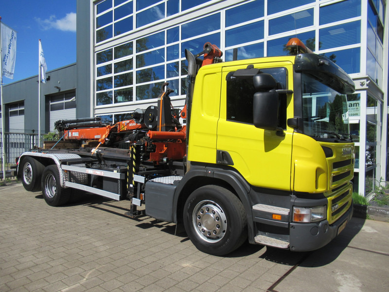 Scania P 340 B 6x2*4 VDL Haak - Kraan ATLAS 206.3E - شاحنة ذات خطاف, شاحنة كرين: صورة 3 Scania P 340 B 6x2*4 VDL Haak - Kraan ATLAS 206.3E - شاحنة ذات خطاف, شاحنة كرين: صورة 3