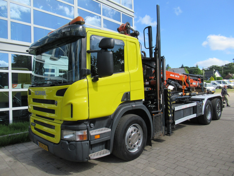 Scania P 340 B 6x2*4 VDL Haak - Kraan ATLAS 206.3E - شاحنة ذات خطاف, شاحنة كرين: صورة 4 Scania P 340 B 6x2*4 VDL Haak - Kraan ATLAS 206.3E - شاحنة ذات خطاف, شاحنة كرين: صورة 4