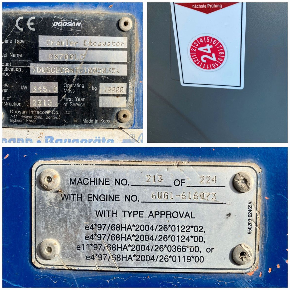 Doosan DX700 LC LO BIG Develon Kettenbagger TL + OQ120 - حفار زحاف: صورة 2 Doosan DX700 LC LO BIG Develon Kettenbagger TL + OQ120 - حفار زحاف: صورة 2