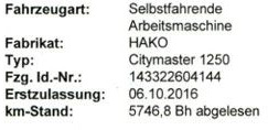 Hako Citymaster 1250 Kehrmaschine - سياره كنس شوارع: صورة 3 Hako Citymaster 1250 Kehrmaschine - سياره كنس شوارع: صورة 3