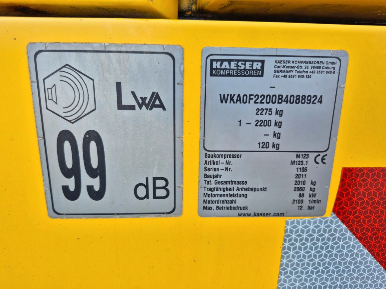 Kaeser M123 SIGMA DEUTZ FAHRANLAGE 624 STD. KOMUNAL - الضاغط: صورة 5 Kaeser M123 SIGMA DEUTZ FAHRANLAGE 624 STD. KOMUNAL - الضاغط: صورة 5