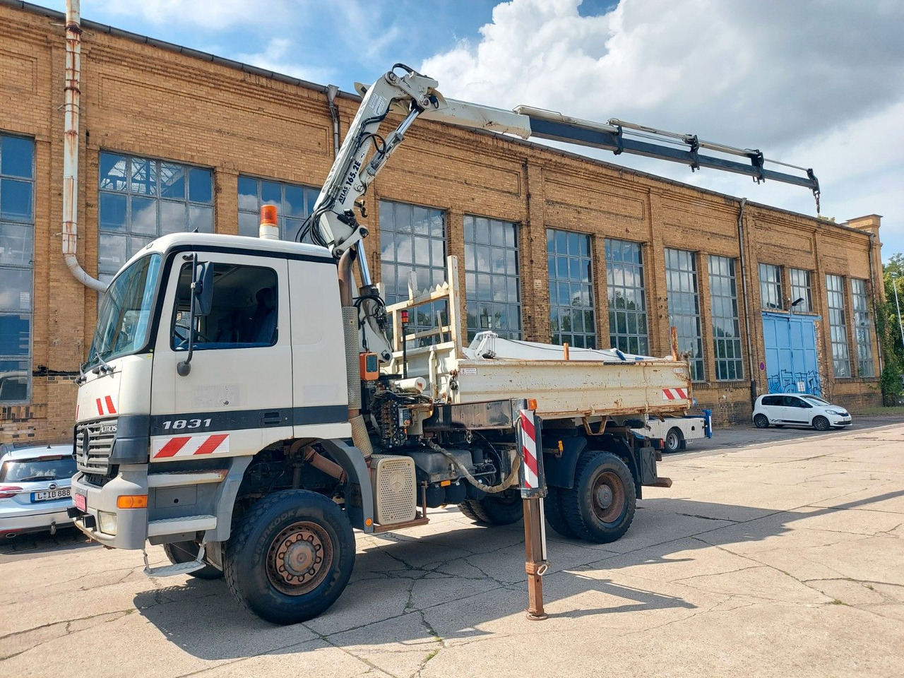 Mercedes-Benz ACTROS 1831 4X4 KRAN MEILER ALLRAD ATLAS 165.2E - شاحنة قلاب, شاحنة كرين: صورة 3 Mercedes-Benz ACTROS 1831 4X4 KRAN MEILER ALLRAD ATLAS 165.2E - شاحنة قلاب, شاحنة كرين: صورة 3