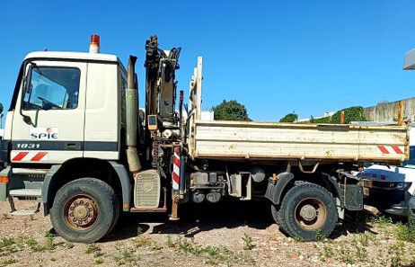 Mercedes-Benz ACTROS 1831 4X4 KRAN MEILER ALLRAD ATLAS KRAN - شاحنة قلاب, شاحنة كرين: صورة 5 Mercedes-Benz ACTROS 1831 4X4 KRAN MEILER ALLRAD ATLAS KRAN - شاحنة قلاب, شاحنة كرين: صورة 5