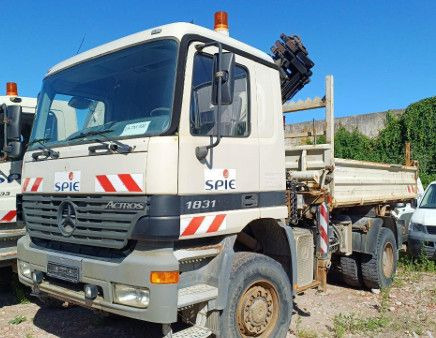 Mercedes-Benz ACTROS 1831 4X4 KRAN MEILER ALLRAD ATLAS KRAN - شاحنة قلاب, شاحنة كرين: صورة 1 Mercedes-Benz ACTROS 1831 4X4 KRAN MEILER ALLRAD ATLAS KRAN - شاحنة قلاب, شاحنة كرين: صورة 1