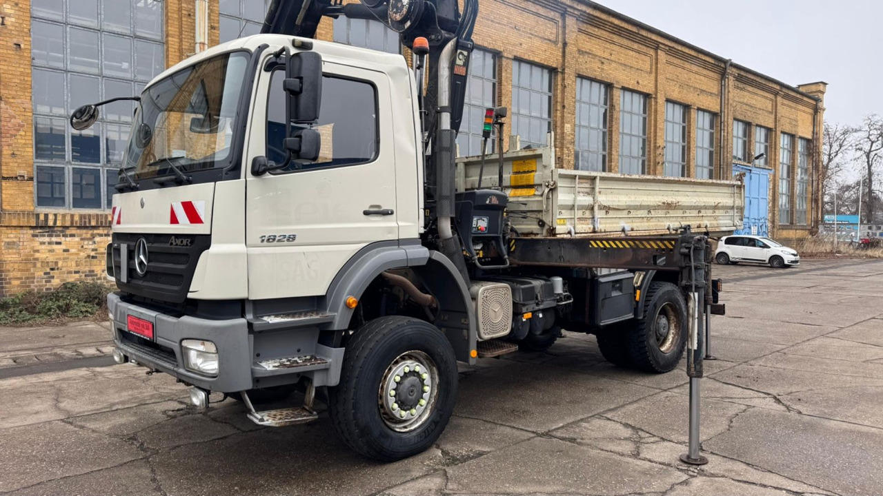 جديدة شاحنة قلاب, شاحنة كرين Mercedes-Benz AXOR 1828 MEILER HIAB 166 ES KRAN ALLRAD 4X4 Mercedes-Benz AXOR 1828 MEILER HIAB 166 ES KRAN ALLRAD 4X4: صورة 20