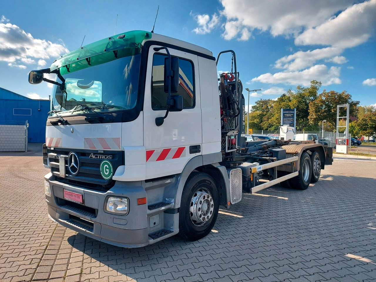 Mercedes-Benz Actros 6-Zyl. 2541 HMF KRAN ABROLLKIPPER - شاحنة ذات خطاف, شاحنة كرين: صورة 3 Mercedes-Benz Actros 6-Zyl. 2541 HMF KRAN ABROLLKIPPER - شاحنة ذات خطاف, شاحنة كرين: صورة 3