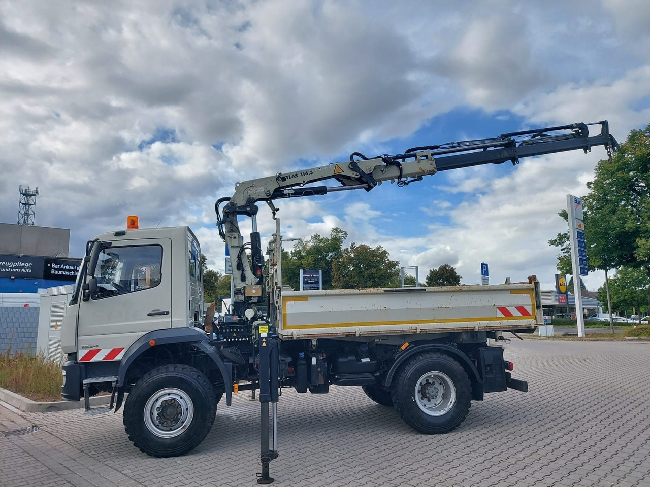 Mercedes-Benz Atego / 1324 MEILER 4X4 KRAN ATLAS 116.3 - شاحنة قلاب, شاحنة كرين: صورة 2 Mercedes-Benz Atego / 1324 MEILER 4X4 KRAN ATLAS 116.3 - شاحنة قلاب, شاحنة كرين: صورة 2
