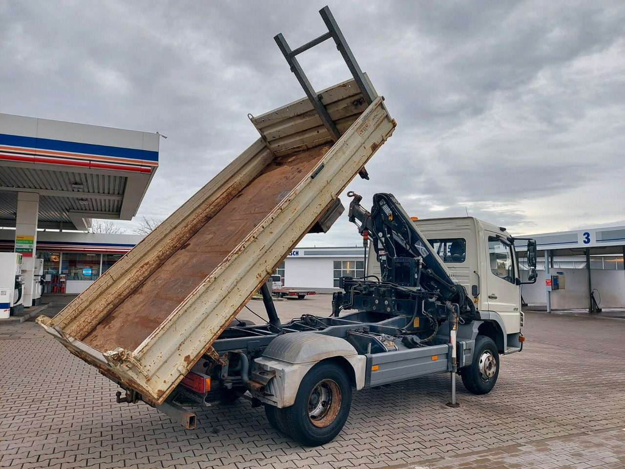 Mercedes-Benz Atego 2 4-Zyl. 4x2 918 4x2 MEILLER HIAB066 Kran - شاحنة قلاب, شاحنة كرين: صورة 3 Mercedes-Benz Atego 2 4-Zyl. 4x2 918 4x2 MEILLER HIAB066 Kran - شاحنة قلاب, شاحنة كرين: صورة 3